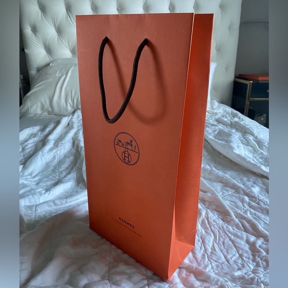 Hermes Tall Gift Bag